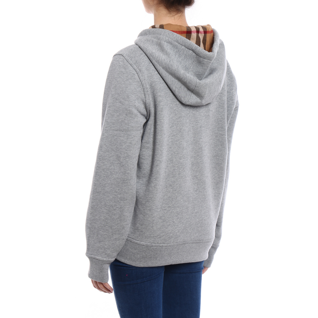 Embroidered EKD Hoodie "pale grey"